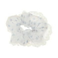 thumbnail image 5 of Unique Bargains 1 Pc Scrunchie Fashion Polka Dot Lace Hair Elastics Blue, 5 of 5