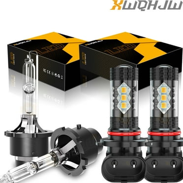 4x D2S Xenon Bulbs HID Headlights High Low Beam   9005/9006 Fog Light Bulbs 6000K 4pc