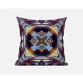 thumbnail image 2 of 20â€ Indigo Yellow Geo Tribal Suede Throw Pillow, 2 of 3