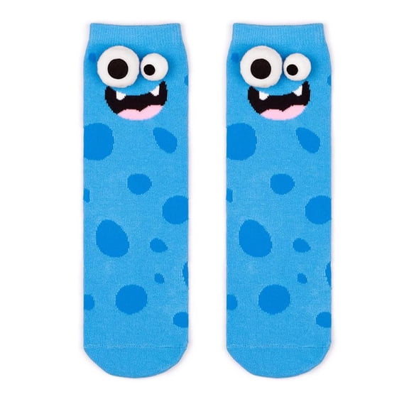 Krdevn Kids Polka Dot Crew Socks 3D Funny Cartoon Novelty Socks for Boys Girls Size:17cm