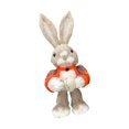 thumbnail image 1 of Estatua de conejo de paja, figura de conejo de Pascua/estatua de jardín de dibujos animados, escultura de Animal para granja/dormitorio/estante/regalo , estilo A Macarena Estatua al aire libre, 1 of 8