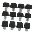 thumbnail image 1 of Almencla 12 Pcs Crampons de Chaussures de Football M6 Crampons de Rugby pour Compétition Intérieure Extérieure Noir, 1 of 8