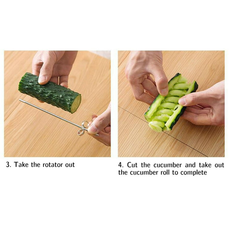 1pc Vegetables Spiral Knife Carving Tool Potato Carrot Cucumber Salad  Chopper Manual Spiral Screw Slicer Cutter