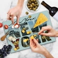 thumbnail image 4 of New York Cutting Board, NYC Collage Featuring Different Areas of the Big Apple Manhattan American Urban, Decorative Tempered Glass Cutting and Serving Board, Large Size, Multicolor, by Ambesonne, 4 of 5