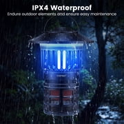 Costway Fly Trap with Light, Rechargeable Electric Bug Catcher & Killer with LED Lantern
