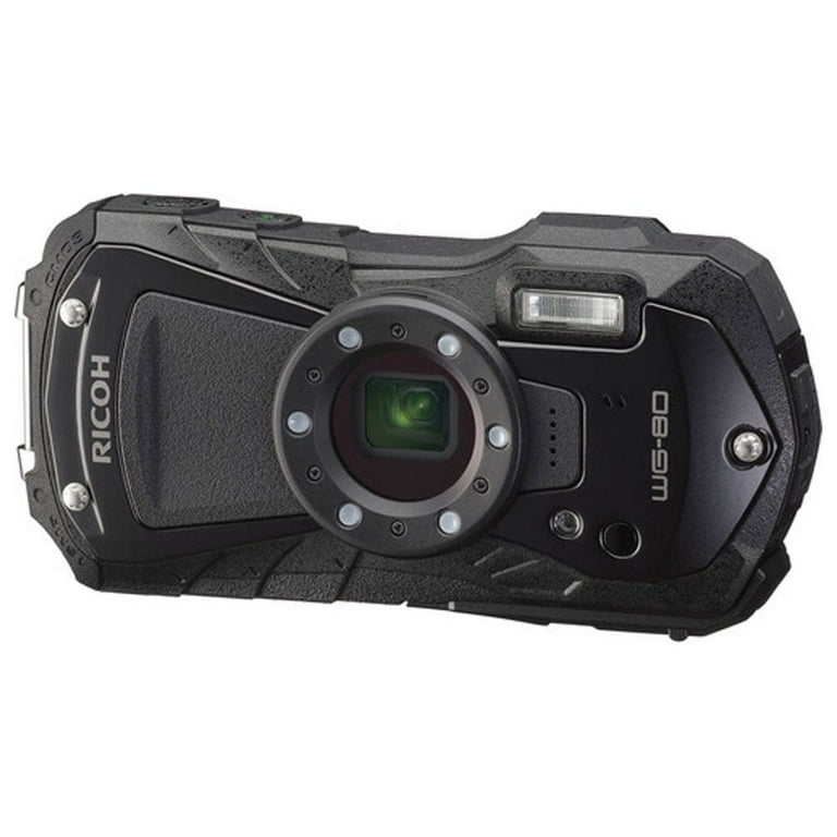 Ricoh WG-80 Waterproof Digital Camera, 2.7