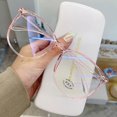 thumbnail image 3 of Anti-blue Glasses Retro Metal Frame Glasses Men And Women General Goggles ComfortableTransparent White, 3 of 5
