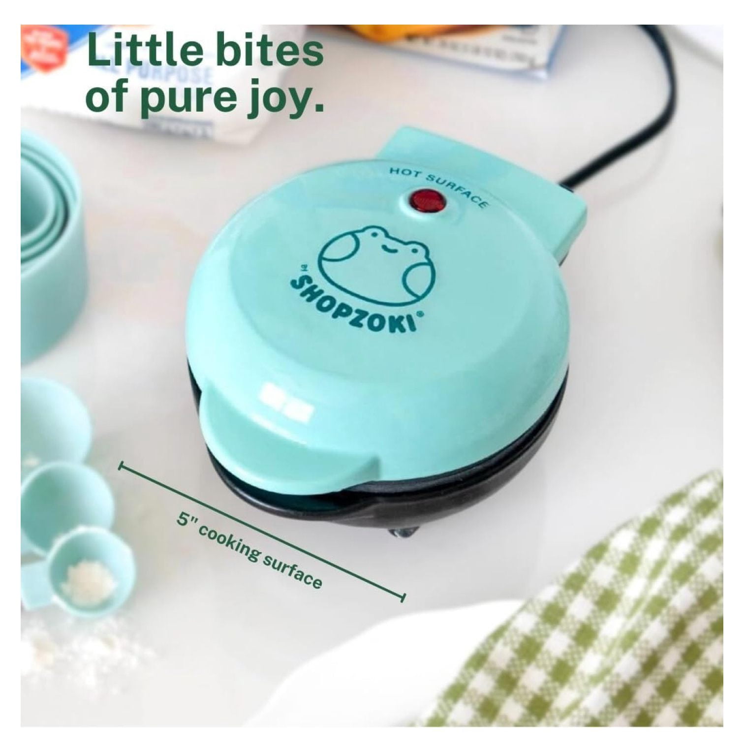 Ebbo Frog Waffle Maker, Non-Stick Waffle Maker, Cute Gifts