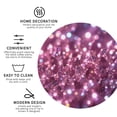 thumbnail image 3 of Glitter Sparkles Shimmer Set of 6 Faux Leather 4 Inch Coasters Drinks Tabletop Home Dinning Round Shape, 3 of 6