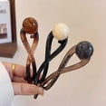 thumbnail image 4 of Elegant Pearl Banana Clip French Hair Clips for Women Non Ponytail Buckle Fashion Accessories for Women and Girls, 4 of 8