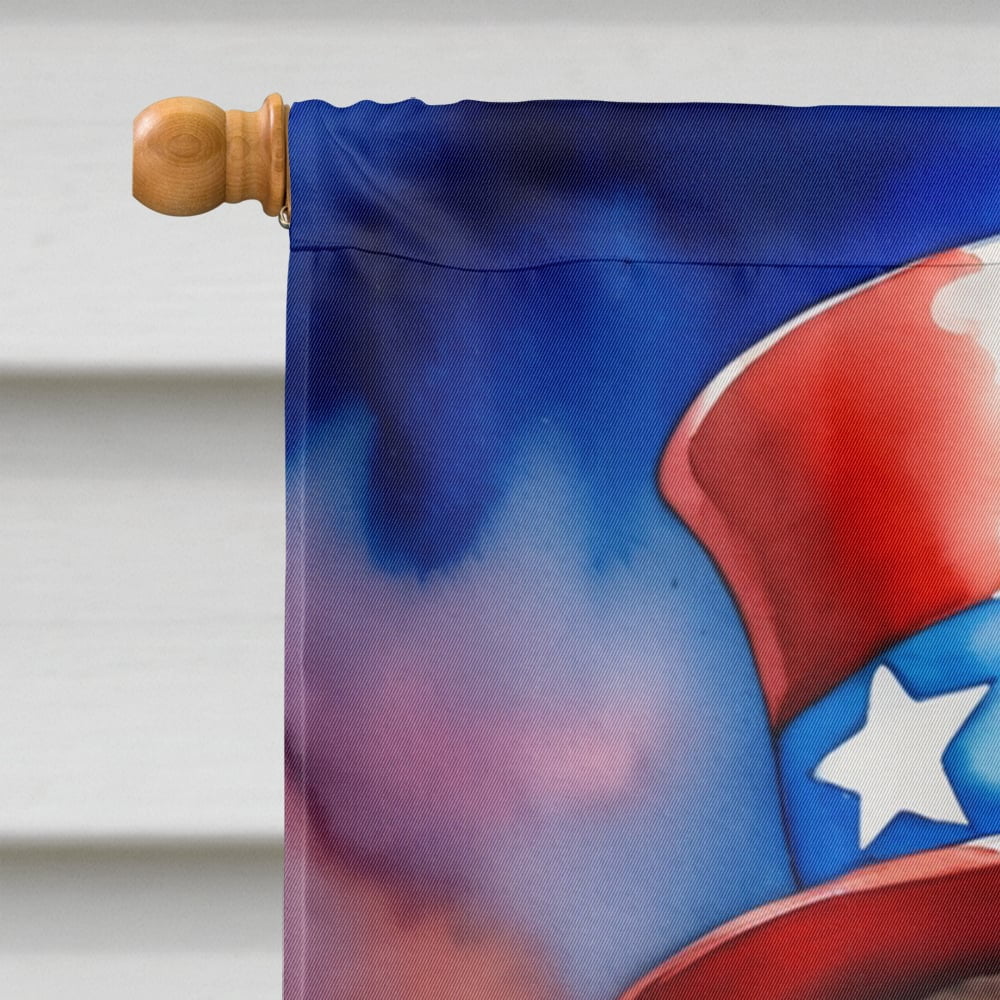 Labradoodle Patriotic American House Flag 28 in x 40 in