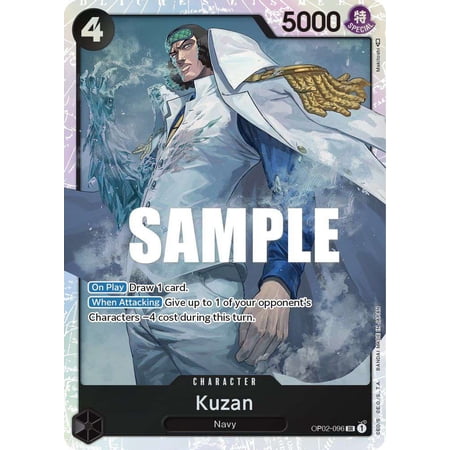 One Piece Paramount War Super Rare Kuzan OP02-096