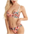 thumbnail image 6 of Bras for Women Push Up Strapless Bras for Women Women Print Bra With Steel Ring Sexy Suit And Comfortable Girl Underwear Sexy lingerie Sexy Bra Wireless Bra Plus Size Sports Bras for Women, 6 of 7