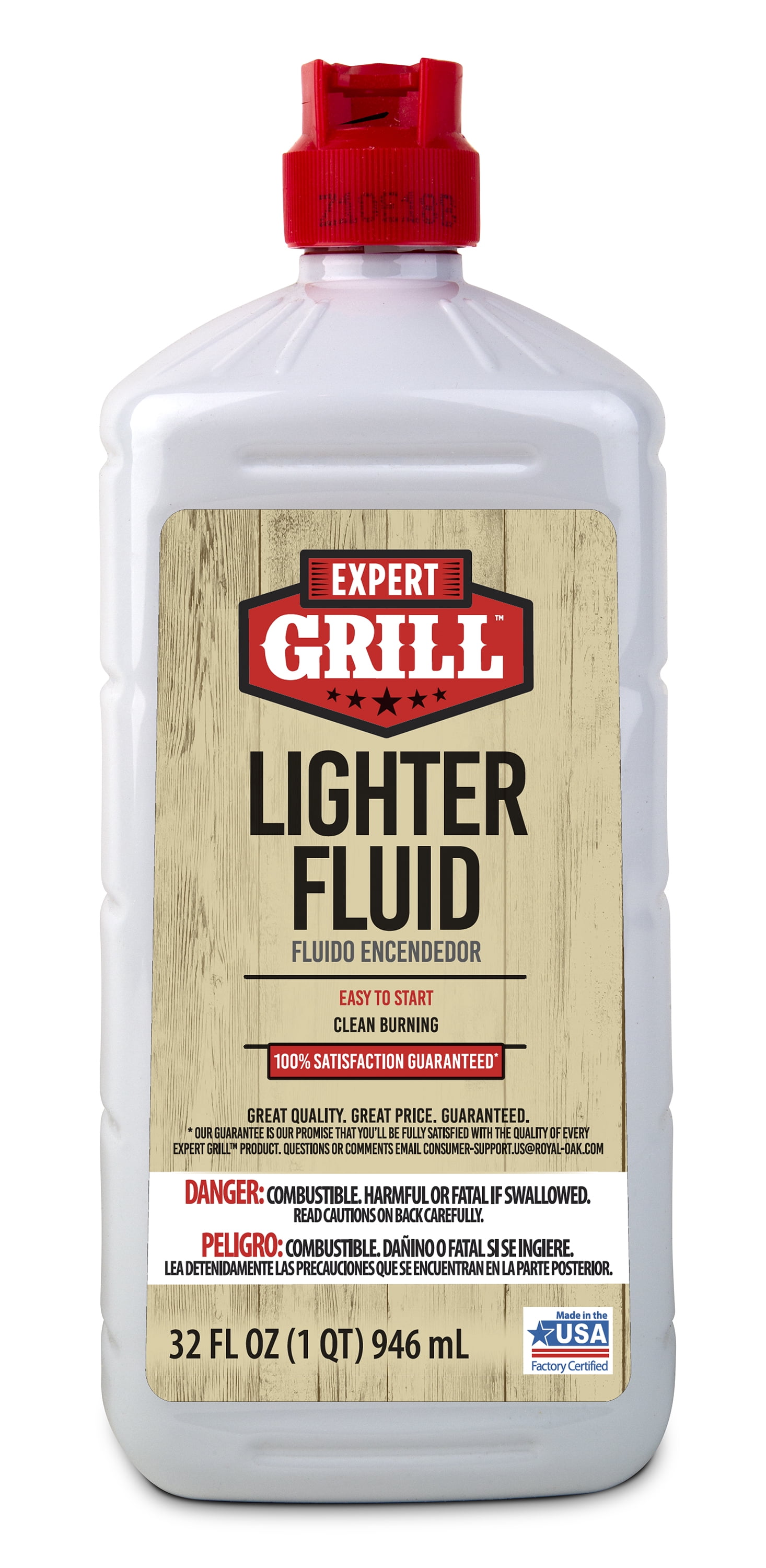 Expert Grill Charcoal Fluid, Odorless Lighter Fuel, 32 Oz
