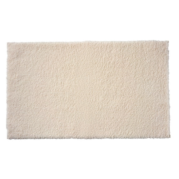Better Homes & Gardens Ultra Soft Polyester Bath Rug, 20"x34", Vanilla Dream