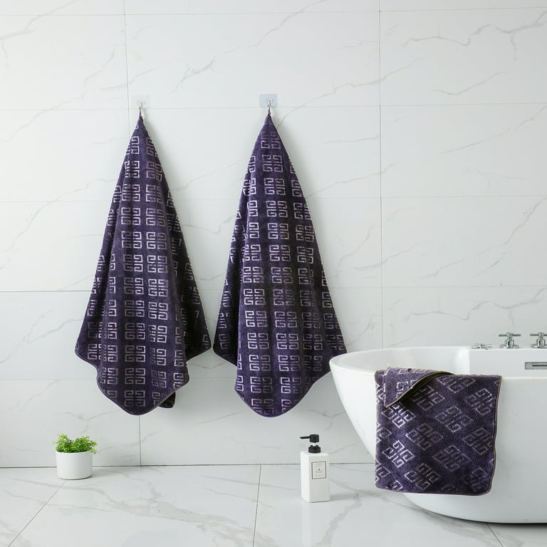 Bathroom Towel Set Dark Gray 4Pack-35x70 Towel,600GSM Ultra Soft  Microfibers Bat