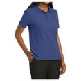 thumbnail image 4 of Mafoose Women's Comfortable Silk Touch Polo Golf Shirt Short Sleeve Mediterranean Blue 2XL, 4 of 7