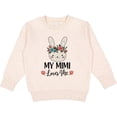 thumbnail image 2 of Inktastic My Mimi Loves Me Granddaughter Bunny Toddler Sweatshirt, 2 of 4