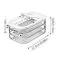 thumbnail image 3 of Stackable Deli Meat Container with Drainage Groove and Silicone Lid, Clear Refrigerator Storage Containers for Lunch Meats, Cold Cuts, Bacon, Cheese, BPA Free - 4 Layer, 3 of 9