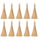 thumbnail image 1 of Marcapáginas Unique Bargains 20uds 3.66' Sedoso Suave Mini Borla con Lazos para Llavero Graduación Caqui, 1 of 5