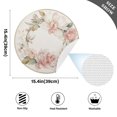 thumbnail image 4 of 15 Inch Round Grid Plate Mats Heat Non-Slip Resistant PVC Placemats for Kitchen Dining Table Decor Orchid Wreath 4PCS, 4 of 5