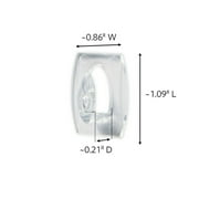 Command Indoor and Outdoor Light Clips, Clear, Hang Lights, 24 Clips and 28 Strips, Holiday Decorations