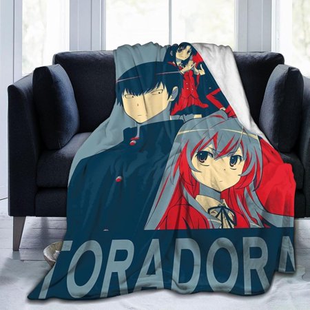 Anime Toradora Blanket Soft Flannel Throw Blankets Lightweight Warm Blanket for Bed Sofa Room Couch Decor 40"x30"