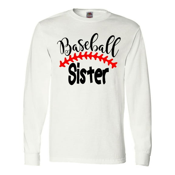 Inktastic Baseball Sister Long Sleeve T-Shirt