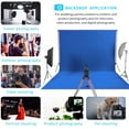 thumbnail image 2 of Easy-Going 10Wx20L ft Blue Background Muslin Backdrop,Photo Studio,Collapsible High Density Screen for Video, 2 of 5