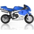 thumbnail image 4 of MotoTec Phantom 49 cc 2 Stroke Gas Powered Mini Bike Max Speed 25 mph Weight 43 lbs, Blue, 4 of 6