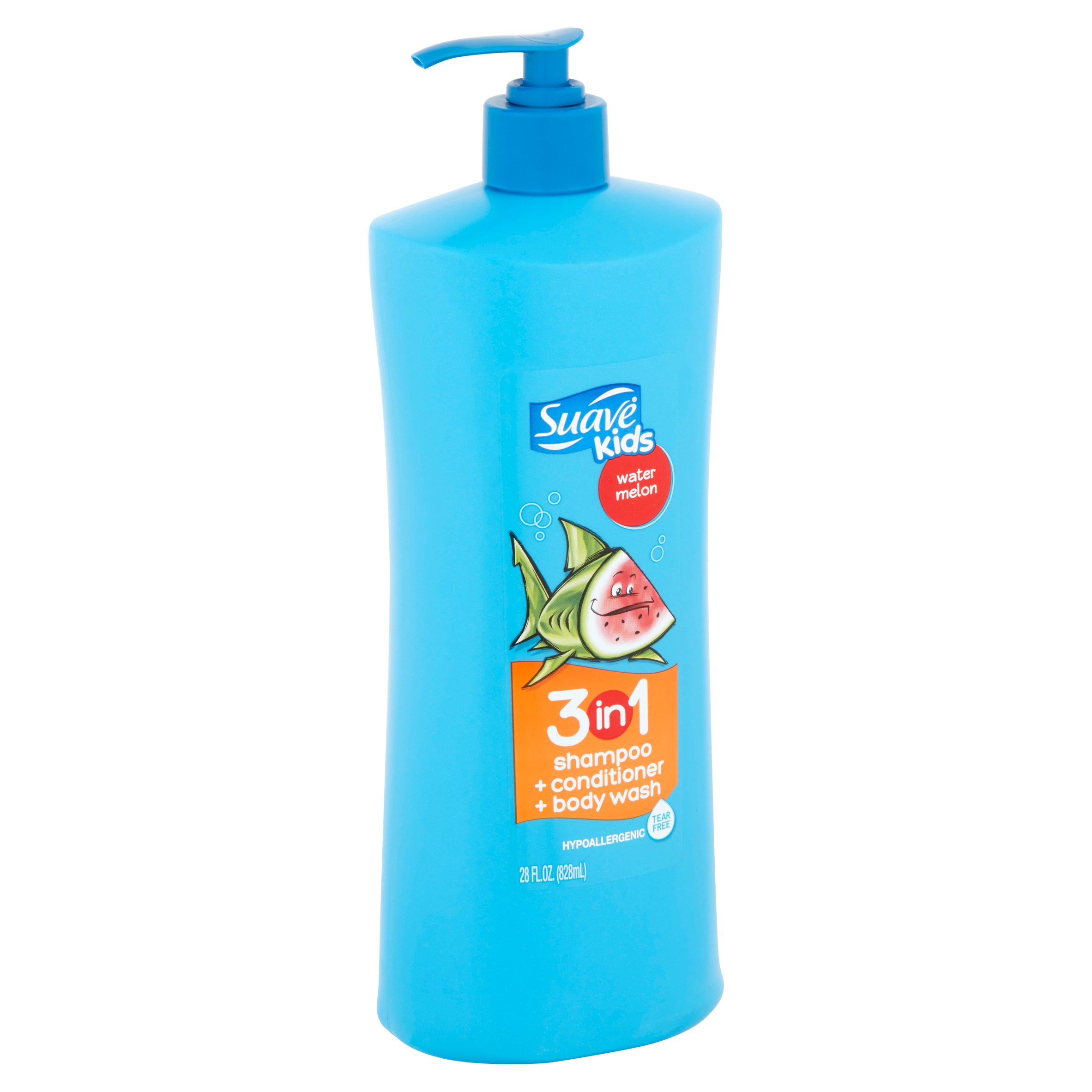 Suave Kids Water Melon 3 in 1 Shampoo + Conditioner + Body Wash, 28 fl oz - image 2 of 4