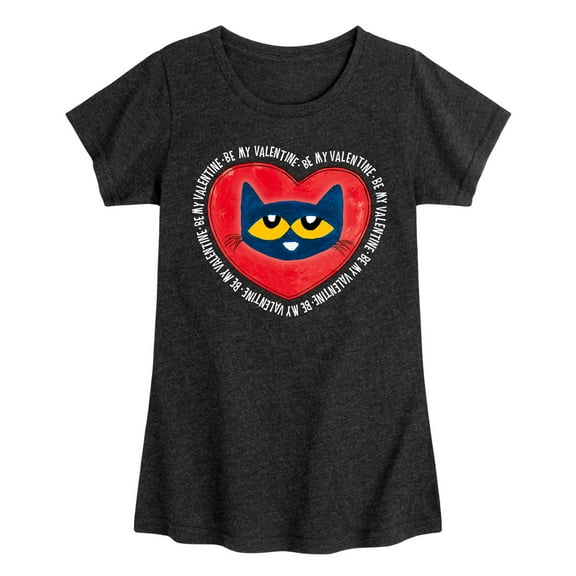 Pete The Cat - Be My Valentine - Toddler And Youth Girls Short Sleeve Graphic T-Shirt
