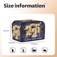thumbnail image 5 of Uemuo 2025 New Year 1 Print Toaster Cover 2 Slice, Small Kitchen Appliance Covers, Toaster Oven Cover with Loop, Bread Machine Cover Dust Cover Protection, 5 of 7