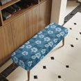 thumbnail image 3 of XYZCANDO Hibiscus Floral Bench Slipcover, Wear Resistant Polyester Spandex Elastic Bench Seat Cover for Bedroom and Dining Room, 3 of 9