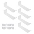 thumbnail image 2 of Adhesive Hat Hangers, Decorative 6pcs Adhesive Hat Rack Acrylic Simple Installation Wall Mounted Multifunctional  for Bedroom for Dormitory, 2 of 8