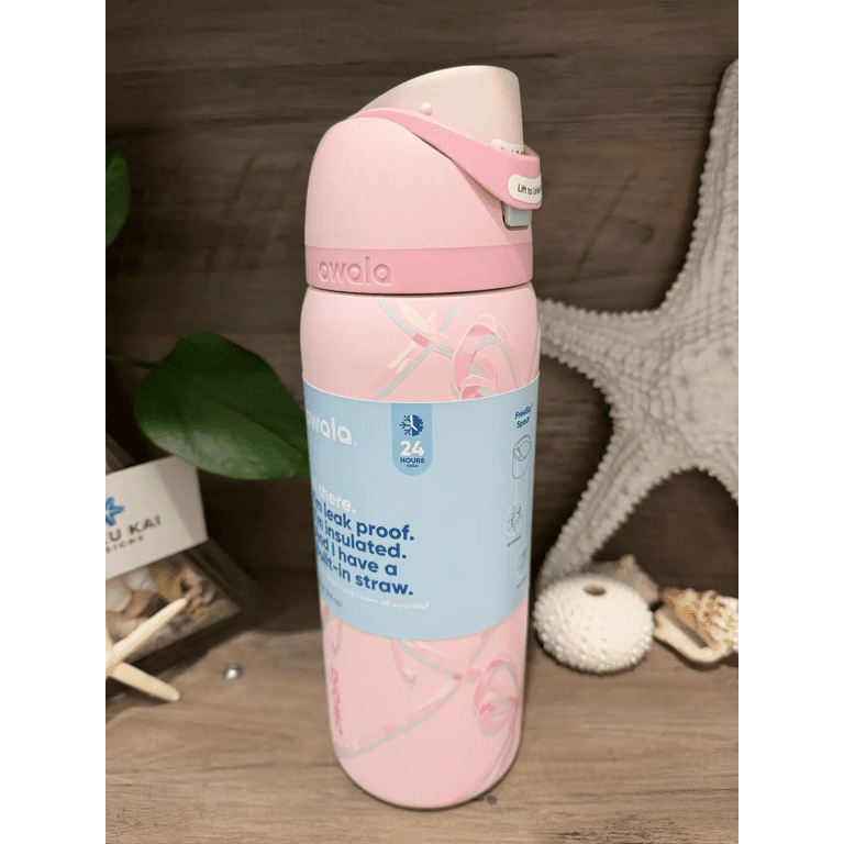 Owala HOLIDAY COLLECTION 32oz FreeSip Water Bottle, PINK SUGAR