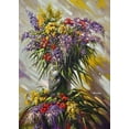 thumbnail image 2 of Chodyukov, Aleksander 11x14 White Modern Wood Framed Museum Art Print Titled - Bouquet of Garden Flowers I, 2 of 4