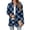 Blue, variant on WTOBBY Women's Lightweight Open Front Cardigan Sweater Long Sleeve Casual Loose Thin Knit With Pockets Halloween Print Cover Up Top For Fall Layering,Blue L