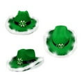 thumbnail image 6 of FastXmas St. Patrick's Day Lucky Green Fedora Hat, Velvet Fedora - Patrick's Day Party Hat for Celebrations, Irish Green Hat for Women Men Girls and Boys Decor(15x13.4 In No Sequin), 6 of 7