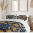 thumbnail image 6 of Ambesonne Ethnic Duvet Cover Set, Floral Mandala Motif, 2-Calking, Blue Orange Purple, 6 of 7