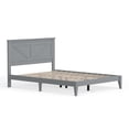 thumbnail image 4 of Farmhouse Solid Wood Platform Bed in Queen - Ultimate Grey, 4 of 10