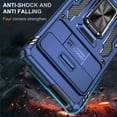 thumbnail image 5 of For Google Pixel 9 Pro XL Case, Shockproof Bumper Case with Sliding Camera Cover, Military-Grade Protection,Navyblue, 5 of 6