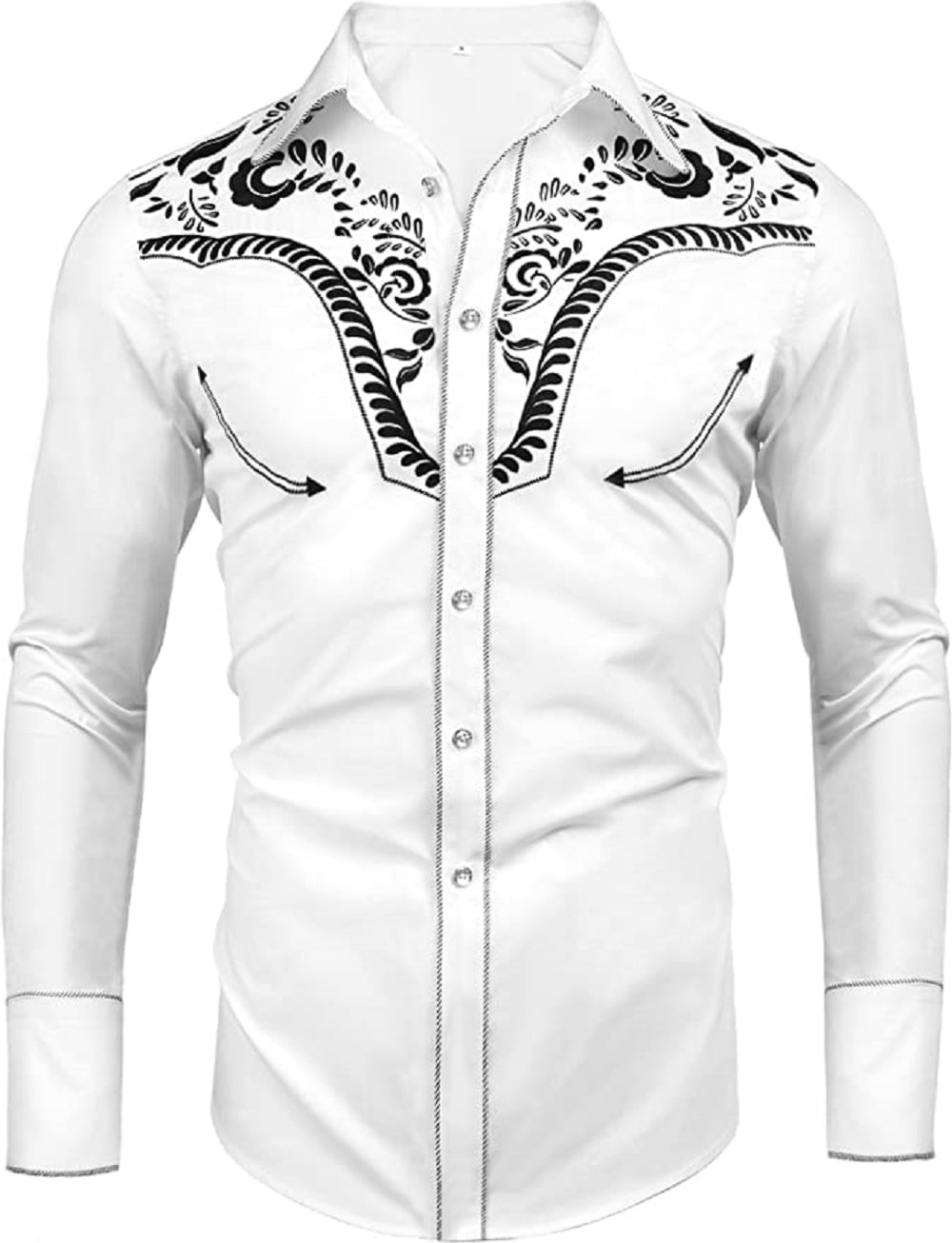 トップス eaphi EMBROIDERY LONG SLEEVE SHIRTS EMBROIDERY LONG SLEEVE SHIRTS