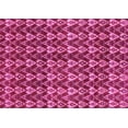 thumbnail image 1 of Ahgly Company Indoor Rectangle Abstract Pink Modern Area Rugs, 2' x 5', 1 of 4