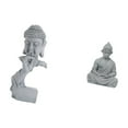 thumbnail image 5 of 2 Pieces Gautama Buddha Statue Monkey Sculpture Resin Collectible for Home Garden Patio Living Room Decor, 5 of 8