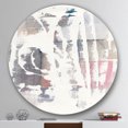 thumbnail image 3 of Designart 'White Out Geometric' Geometric Metal Circle Wall Art, 3 of 3