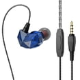 thumbnail image 2 of QKZ Auriculares con cable Auriculares con sonido de alta fidelidad Auriculares deportivos internos de 3,5 mm Auriculares para teléfono, Azul seitruly EL002610-04B, 2 of 2