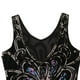 thumbnail image 5 of Falda de baile de malla de lentejuelas con lentejuelas sexy L Negro Sunnimix Vestido de baile, 5 of 8