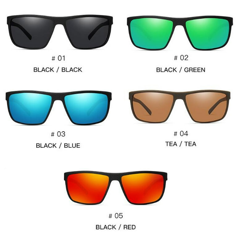 Flutesan 4 Pcs Polarized Sunglasses Men Women Sport Protection UV 400 Glasses for Fishing Driving Cycling Running Hiking