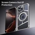 thumbnail image 3 of Case for iPhone 16 Pro Max Phone Case [Compatible with Magsafe],Frameless Metal with Ring Stand,360°Rotating Magnetic Kickstand Protective Cover,Slim Shockproof Anti-fall Thin Case,Titanium, 3 of 11